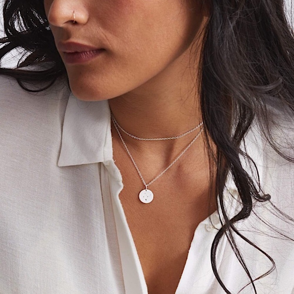 Aquarius Constellation Charm Boho Dainty Necklace - Picture 15 of 15